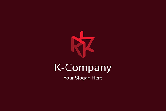 K company logo in Logo Templates - product preview 1
