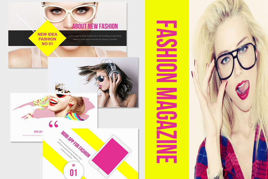 FASHION MAGAZINE GOOGLE SLIDE  in Google Slides Templates - product preview 8