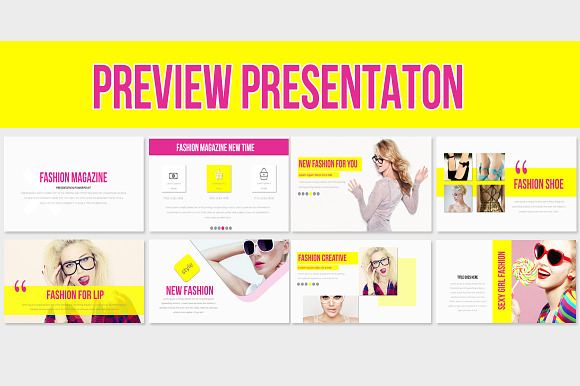 FASHION MAGAZINE GOOGLE SLIDE  in Google Slides Templates - product preview 1