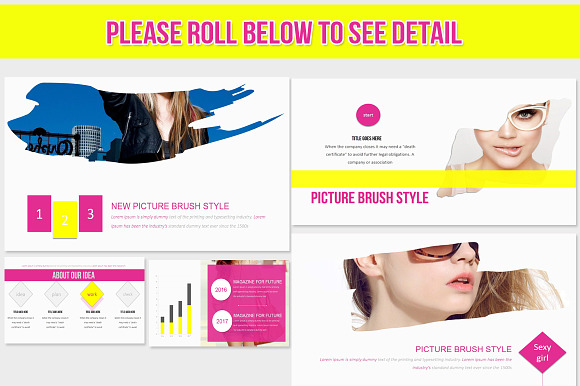 FASHION MAGAZINE GOOGLE SLIDE  in Google Slides Templates - product preview 7