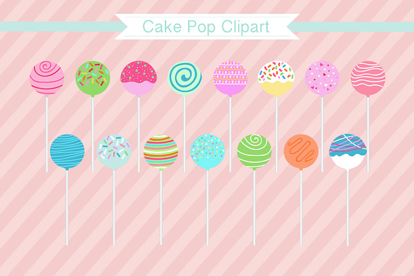 Cake Pop Clipart "Cake Pops"