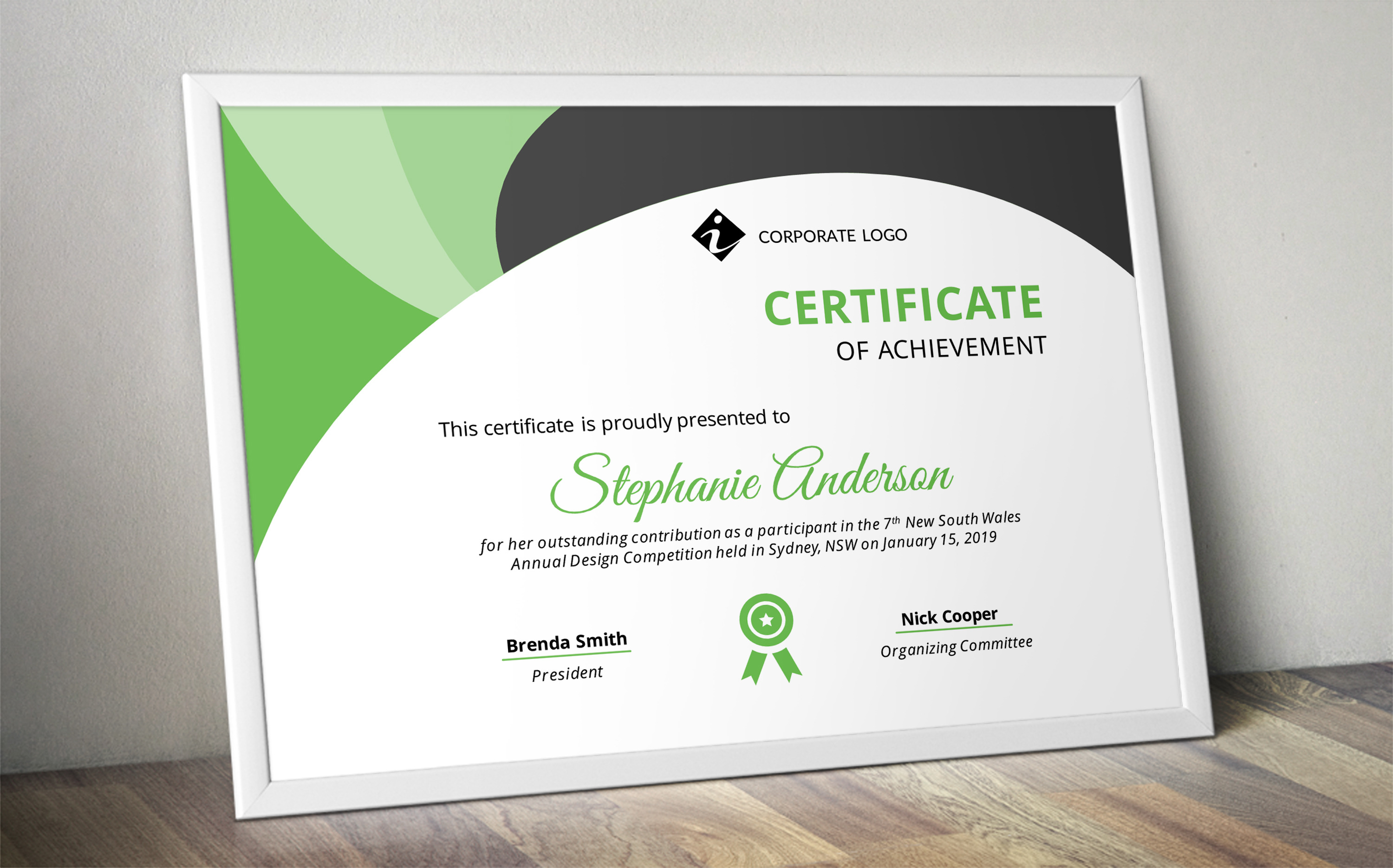 PowerPoint certificate Creative Stationery Templates ~ Creative Market