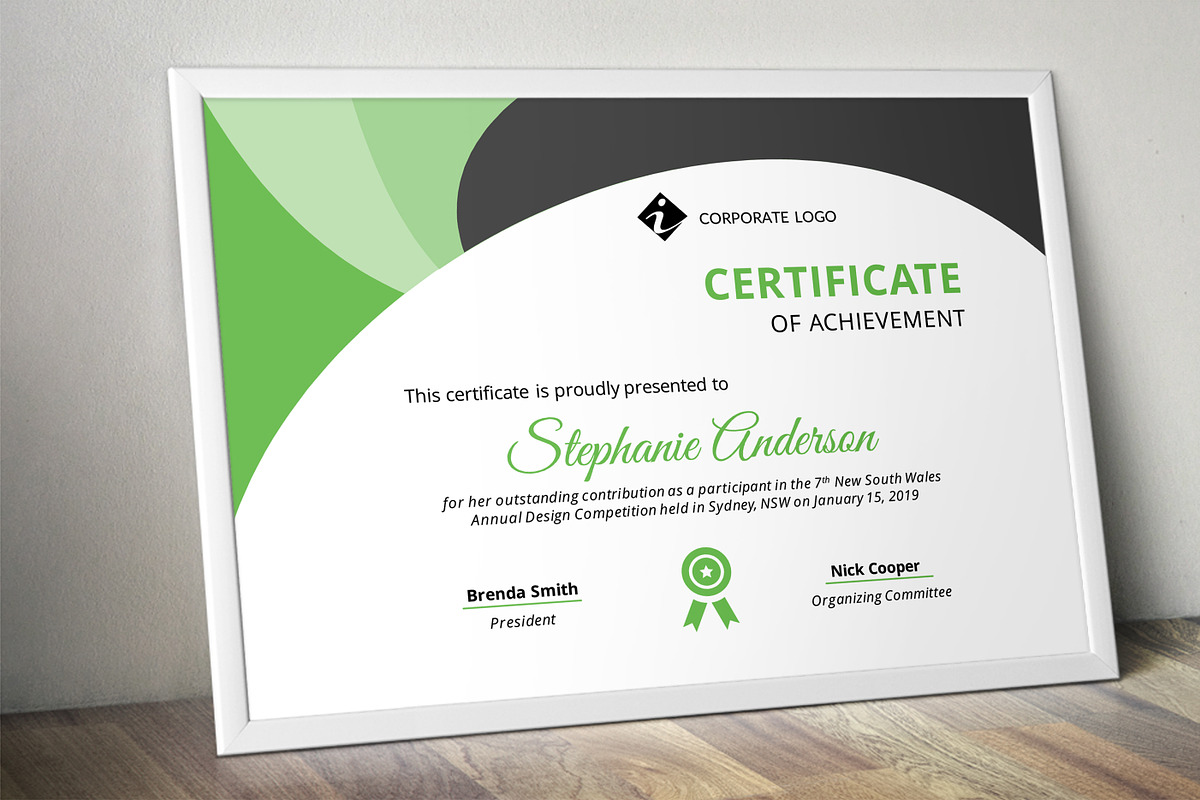 PowerPoint certificate in Stationery Templates - product preview 8