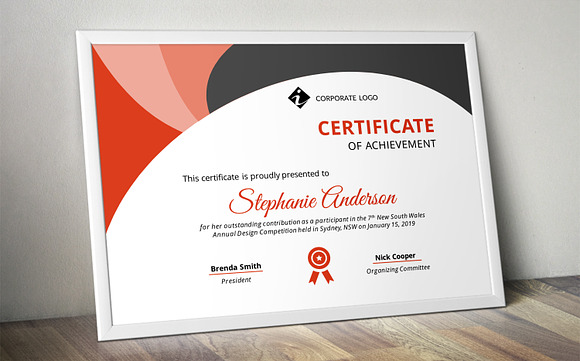 PowerPoint certificate in Stationery Templates - product preview 1