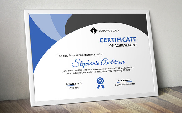 PowerPoint certificate in Stationery Templates - product preview 4
