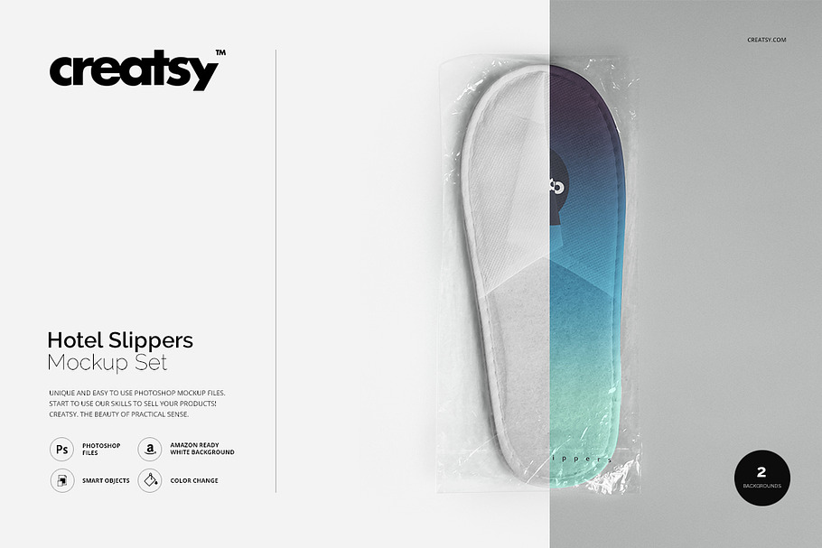 Hotel Slippers Mockup Set in Product Mockups - product preview 8