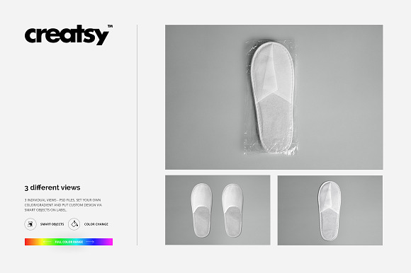 Hotel Slippers Mockup Set in Product Mockups - product preview 4