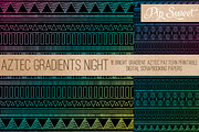 Aztec Gradient Night 16 Patterns