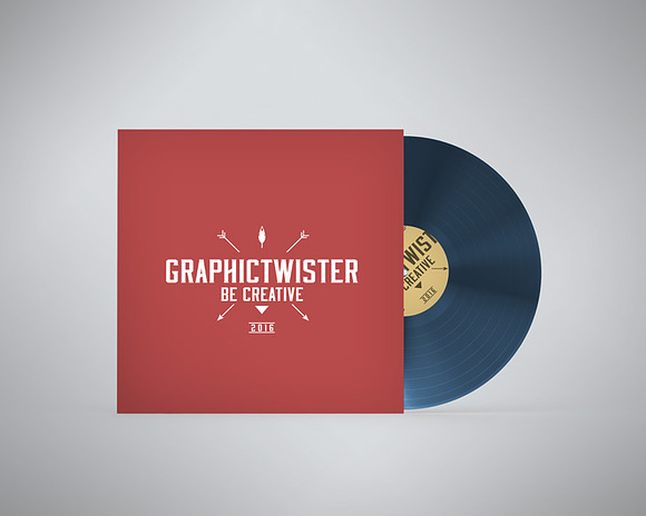 Vinyl PSD Mockup in Product Mockups - product preview 4