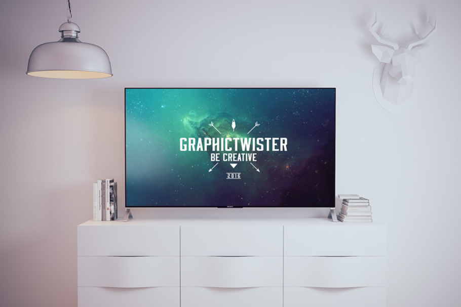 Sony TV Mockup in Mockup Templates - product preview 8