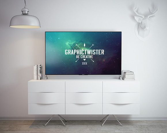 Sony TV Mockup in Mockup Templates - product preview 3