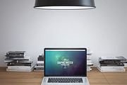 MacBook Night Workspace