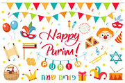 Happy Purim collection