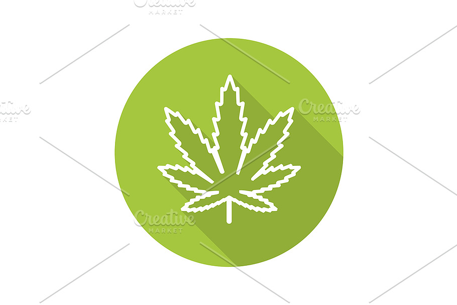 Marijuana leaf icon. Vector