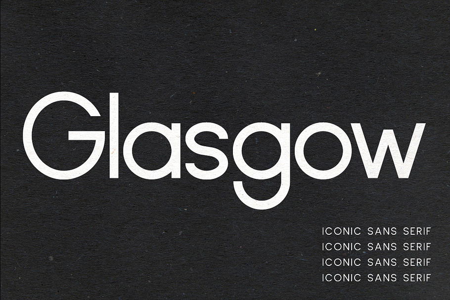 Glasgow | Iconic Sans Serif in Sans-Serif Fonts - product preview 8