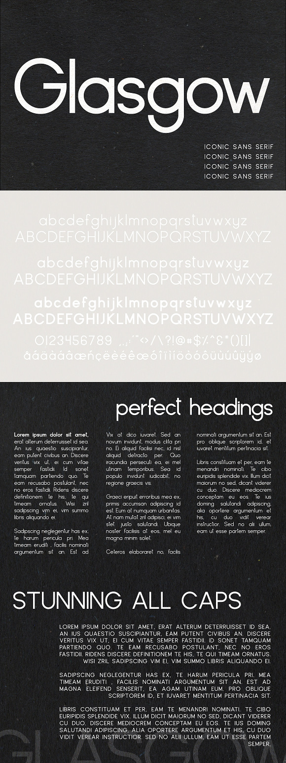 Glasgow | Iconic Sans Serif in Sans-Serif Fonts - product preview 4