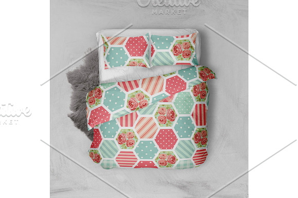 Patchwork seamless patterns set#1 in Patterns - product preview 2
