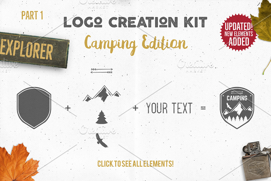 Logo Creation Kit - Camping Edition in Logo Templates - product preview 8