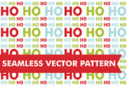 Christmas Ho Ho Ho Seamless Vector
