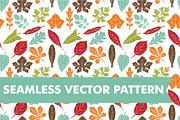 Fall Leaves Seamless Vector Pattern