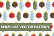 Christmas Ornaments Seamless Vector