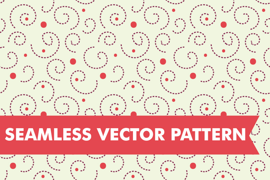 Polka Dot Swirls Seamless Vector in Patterns - product preview 8