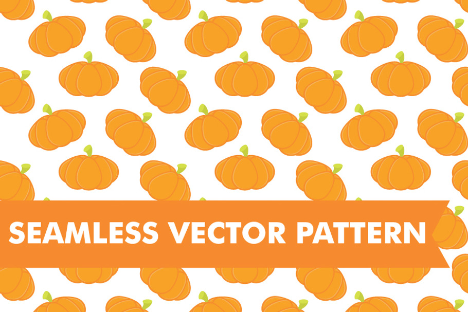 Pumpkins Halloween Seamless Vector in Patterns - product preview 8