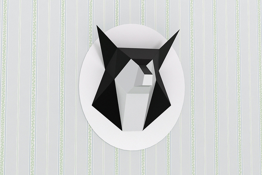 DIY Fox Trophy - 3d papercrafts in Templates - product preview 8
