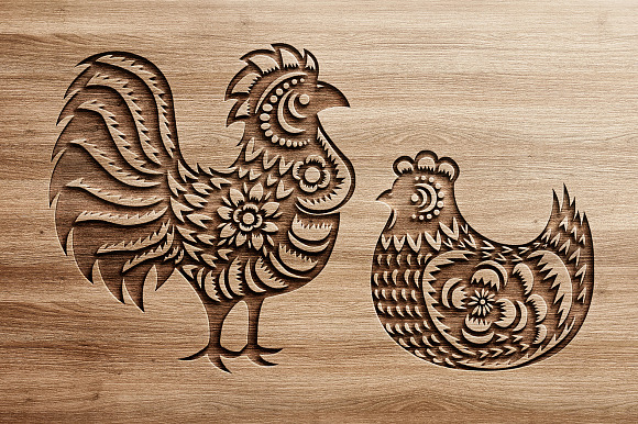 Chinese new year 2017 rooster 2 in Illustrations - product preview 3