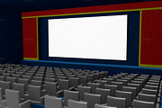 cinema theater blank film screen