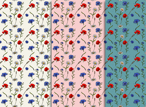 Vintage flowers vector collection in Illustrations - product preview 2