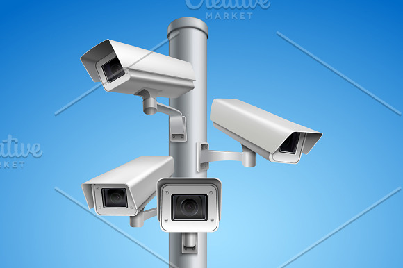 Security Camera Set in Illustrations - product preview 1