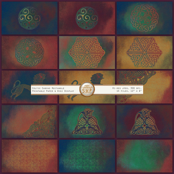 Celtic Backgrounds: vivid sacred art in Graphics - product preview 2