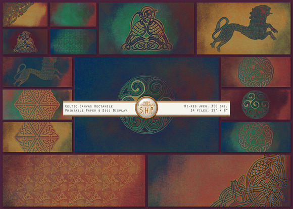 Celtic Backgrounds: vivid sacred art in Graphics - product preview 3