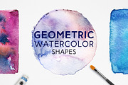 Geometric Watercolor Shapes