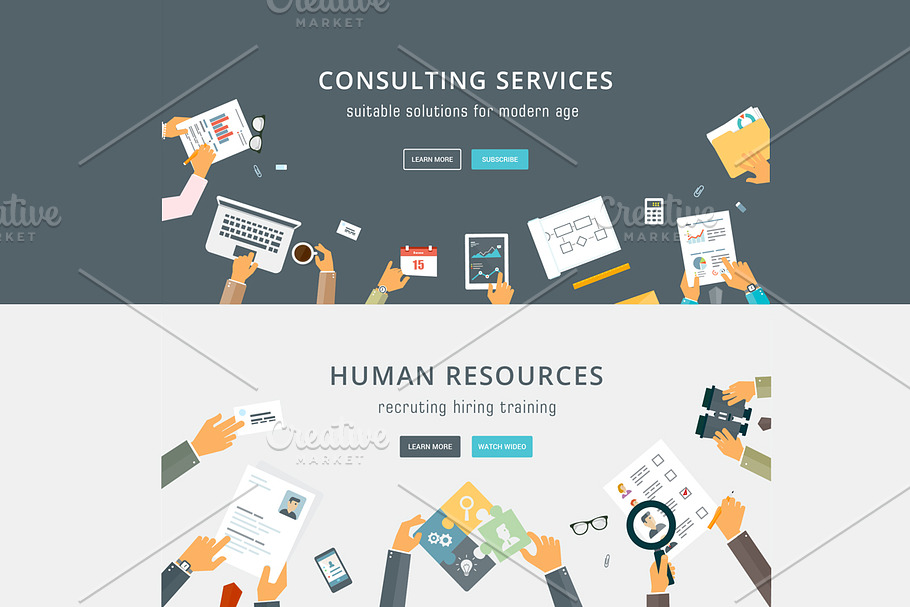 Business Services and Human Resource in Illustrations - product preview 8