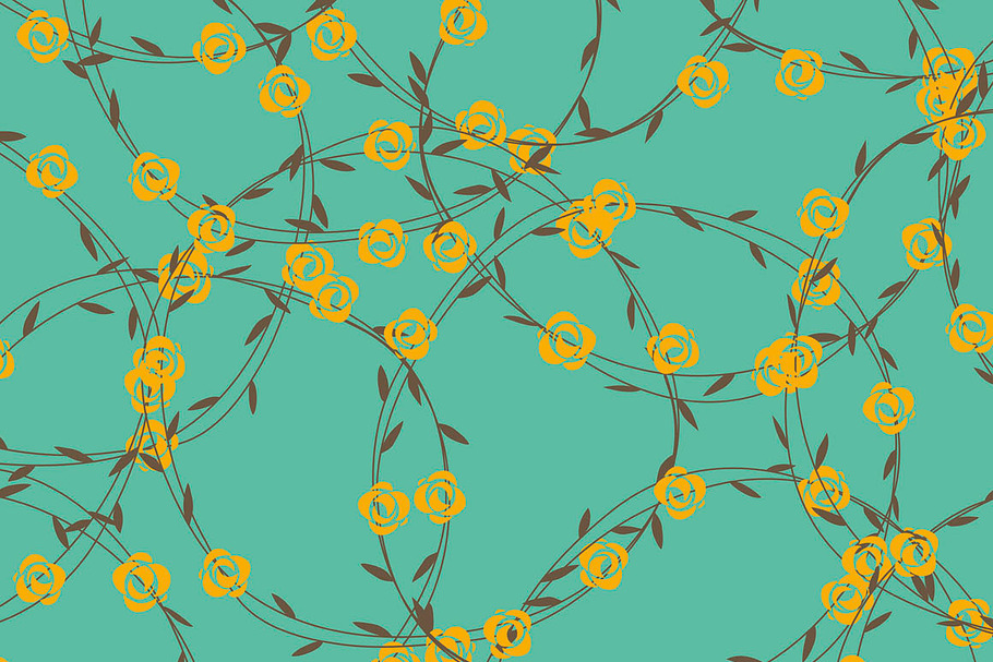 Floral seamless patterns in Patterns - product preview 8