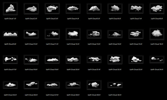 30 Cloud Photoshop Brushes in Photoshop Brushes - product preview 4