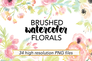 Brushed Watercolor Florals