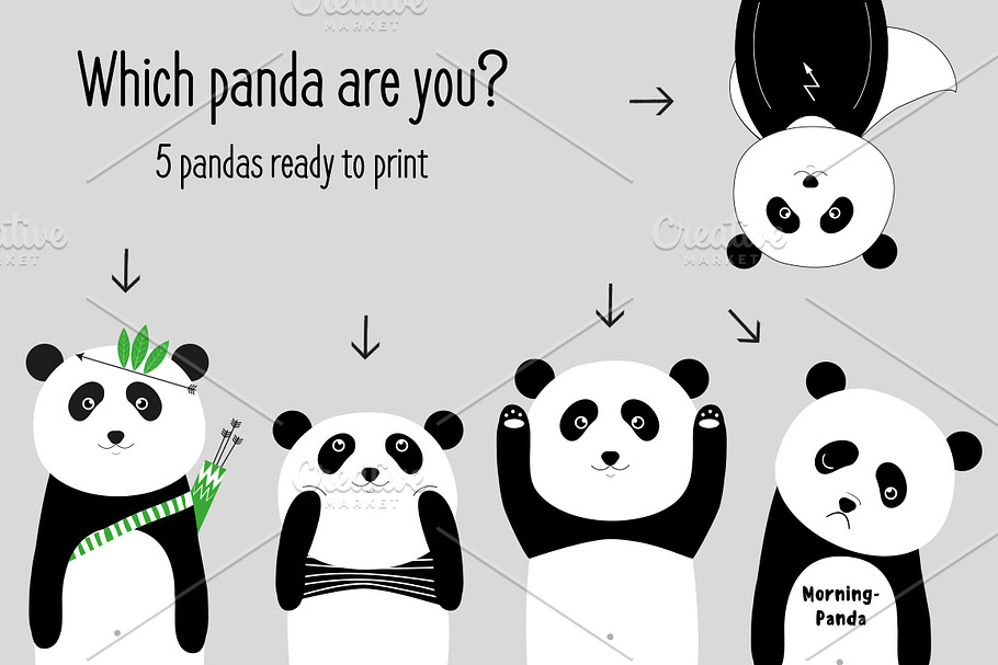 Which panda are you...nursery print