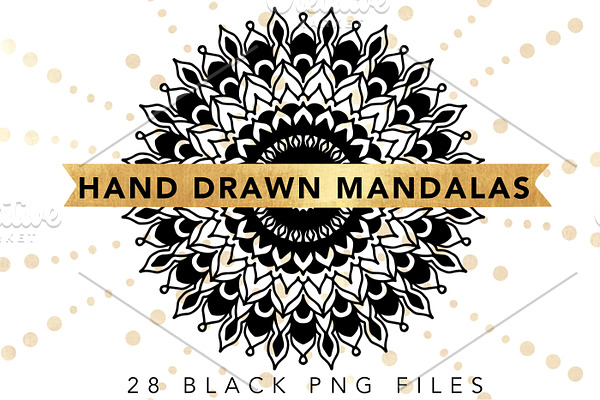 Hand Drawn Mandala & Shapes