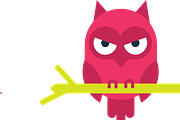 Flat Design Owl Illustration