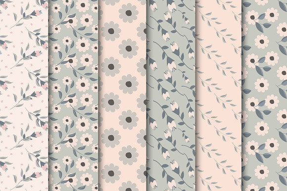 50% Off! Gray - Pink Digital Papers in Patterns - product preview 2