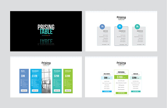 Pricing Table Keynote Template in Keynote Templates - product preview 1