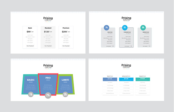 Pricing Table Keynote Template in Keynote Templates - product preview 2