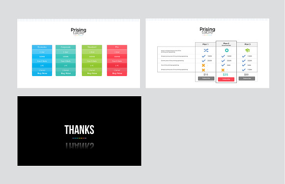 Pricing Table Keynote Template in Keynote Templates - product preview 3