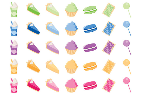 Sweet Treats Vector Kit in Illustrations - product preview 1