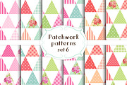 Patchwork seamless patterns set#6
