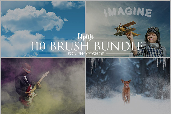 SALE! 110 Brush Bundle for Photoshop
