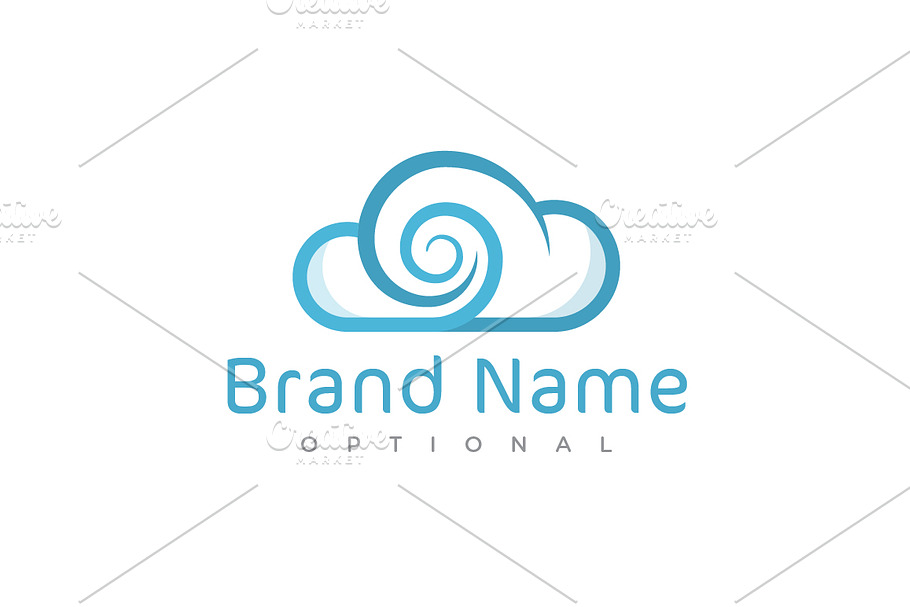 Cloud Vortex Logo in Logo Templates - product preview 8